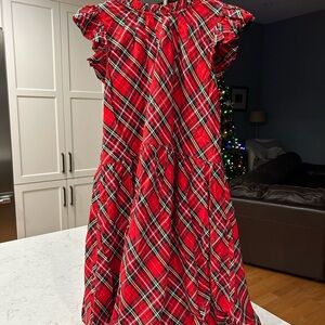 Vineyard Vines Red Plaid Casual Dress